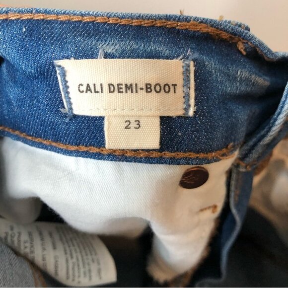 MADEWELL Cali Demi-Boot Jeans  Button-Front Edition Size 23 - Picture 5 of 11